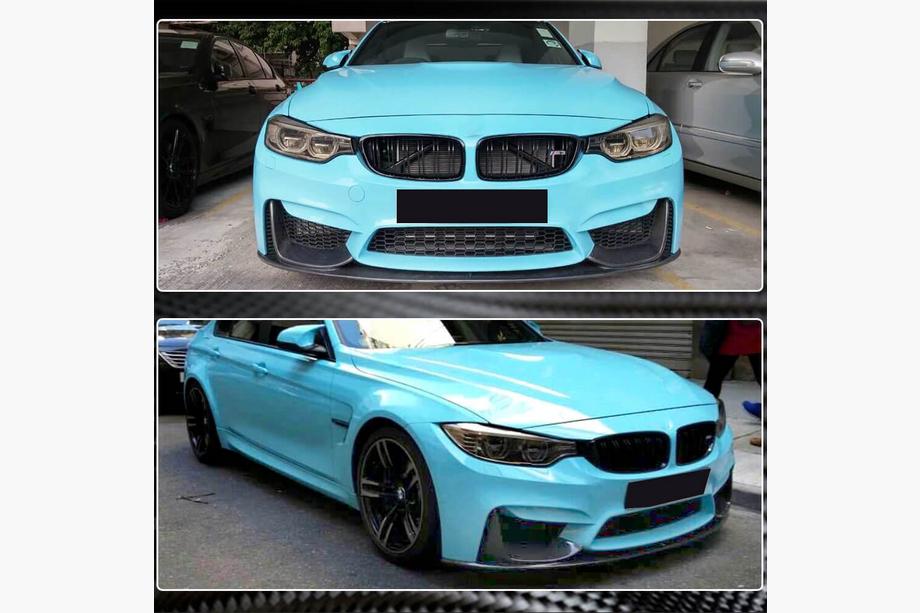 BMW serija 3 F30/F31 2012–2019 Lip spojler sprednjega odbijača Lip V13 (za F80, carbon) Fotografija 4