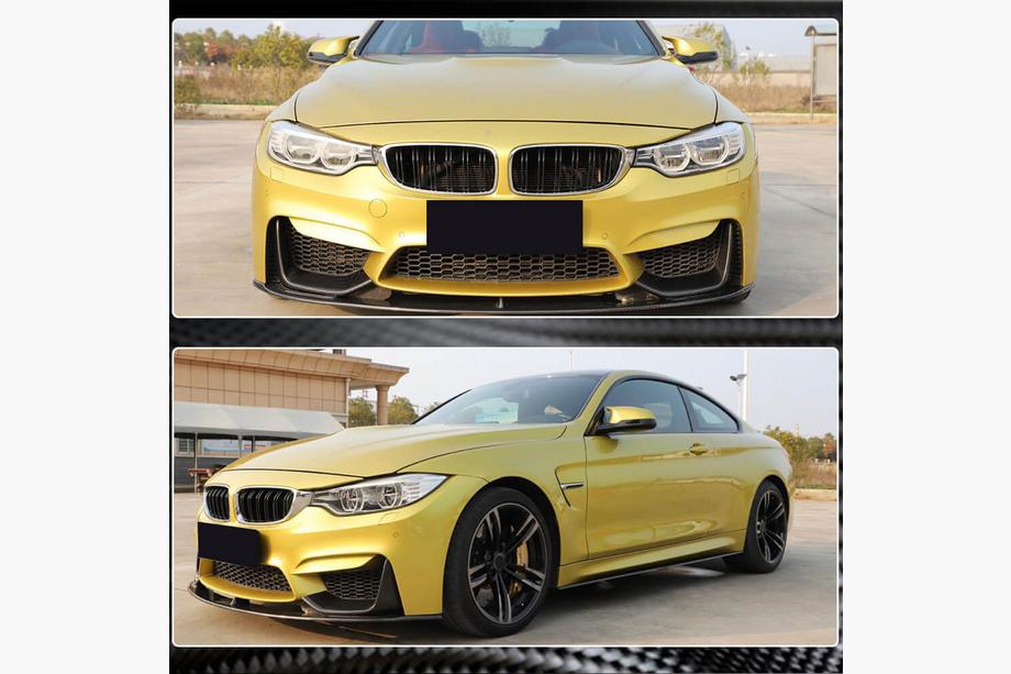 BMW serija 3 F30/F31 2012–2019 Sprednji lip spojler za sprednji odbijač FRP V16 (za F80) Fotografija 3