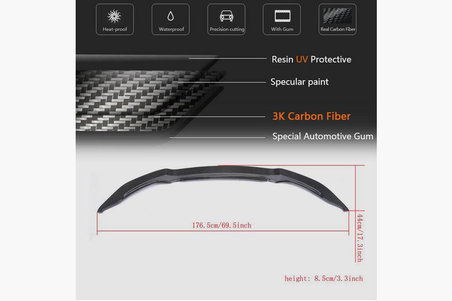 BMW serija 3 F30/F31 2012–2019 Lip spojler sprednjega odbijača FRP V17 (za F80) Fotografija 6