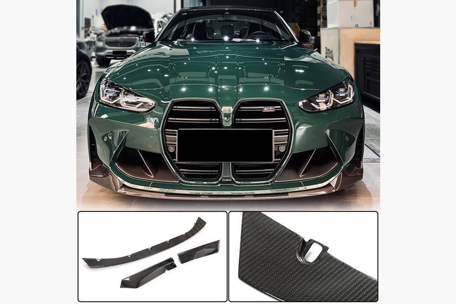 BMW serija 3 G20/G21 2018– Lip spojler prednjega odbijača Lip V9 (za G80, karbon) Fotografija 1