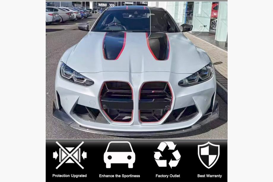 BMW serija 4 G22/23/26 2020– Lip spojler sprednjega odbijača Lip V2 (za G82/G83, karbon) Fotografija 2