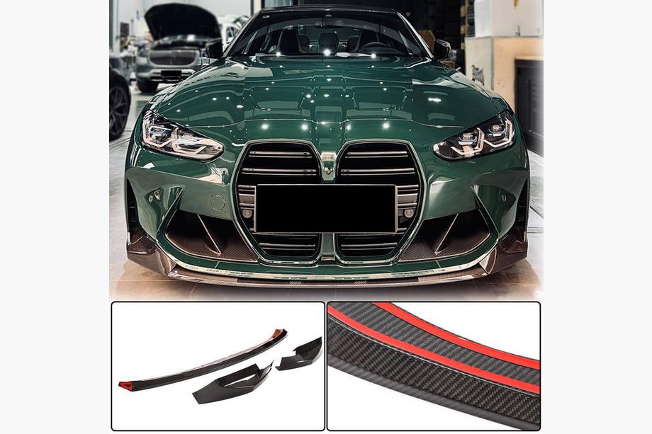 BMW serija 4 G22/23/26 2020– Sprednji lip spojler odbijača Lip V3 (za G82/G83, karbon) Fotografija 1
