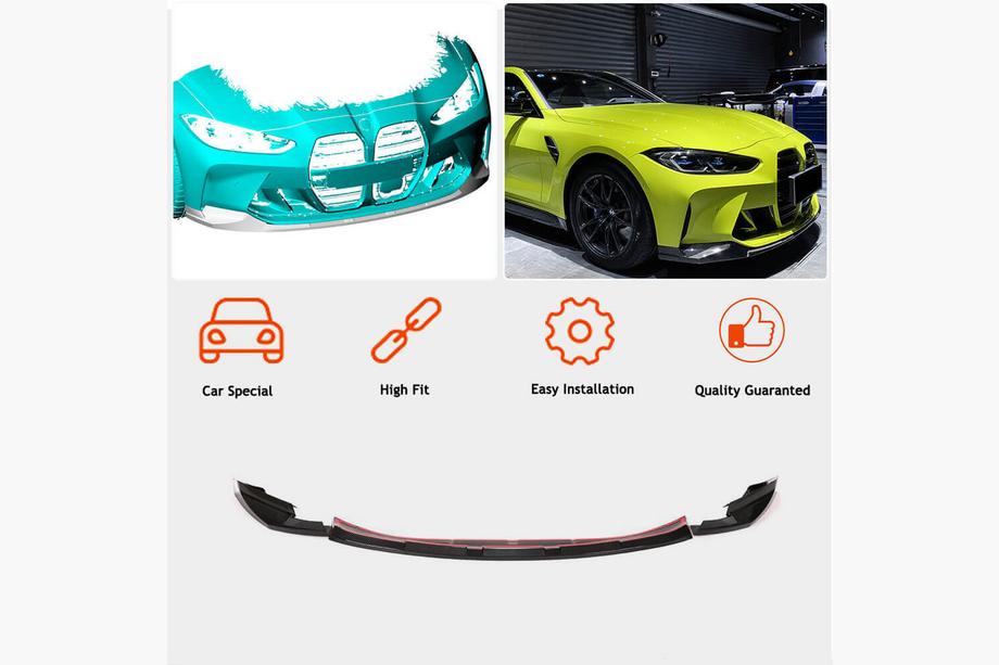 BMW serija 4 G22/23/26 2020– Sprednji lip spojler odbijača Lip V3 (za G82/G83, karbon) Fotografija 2