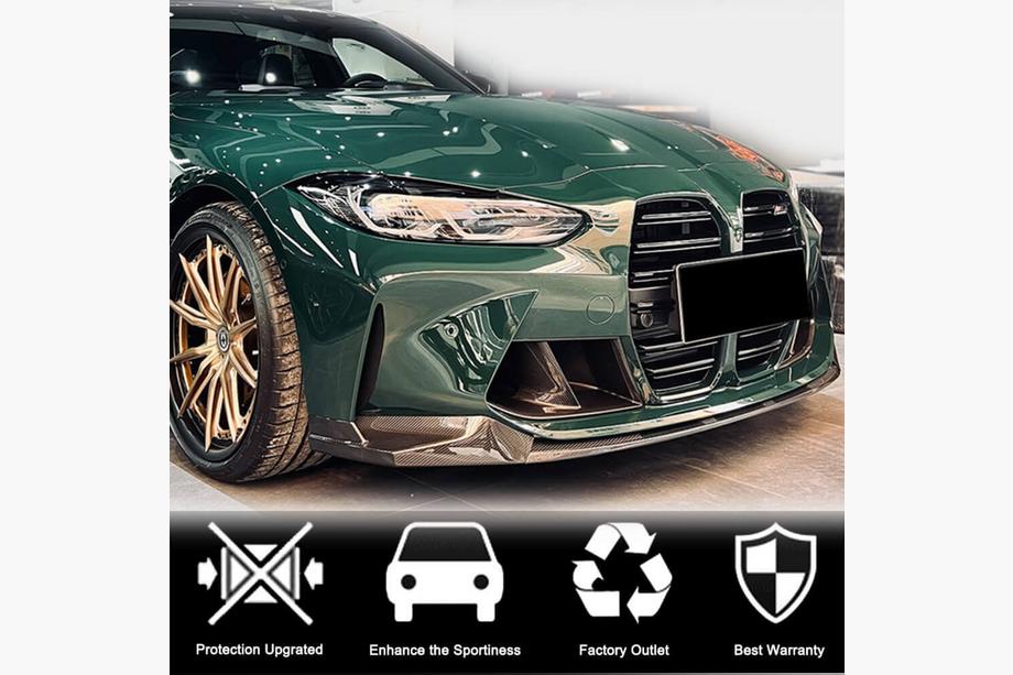 BMW serija 4 G22/23/26 2020– Sprednji lip spojler odbijača Lip V3 (za G82/G83, karbon) Fotografija 3