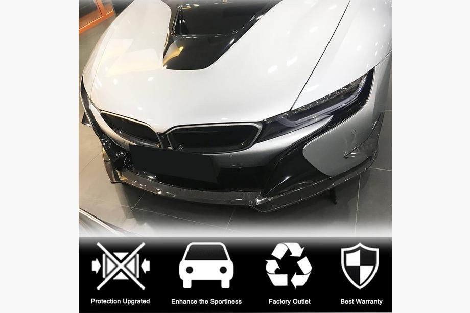 BMW I8 2014–2020 Lip spojler sprednjega odbijača (Karbon) Fotografija 3