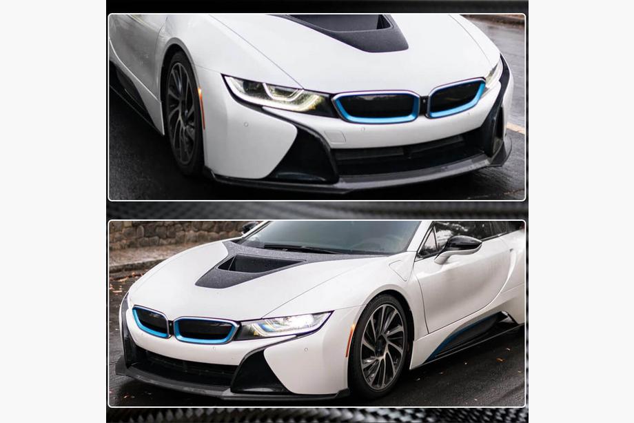 BMW I8 2014–2020 Lip spojler sprednjega odbijača (Karbon) Fotografija 5