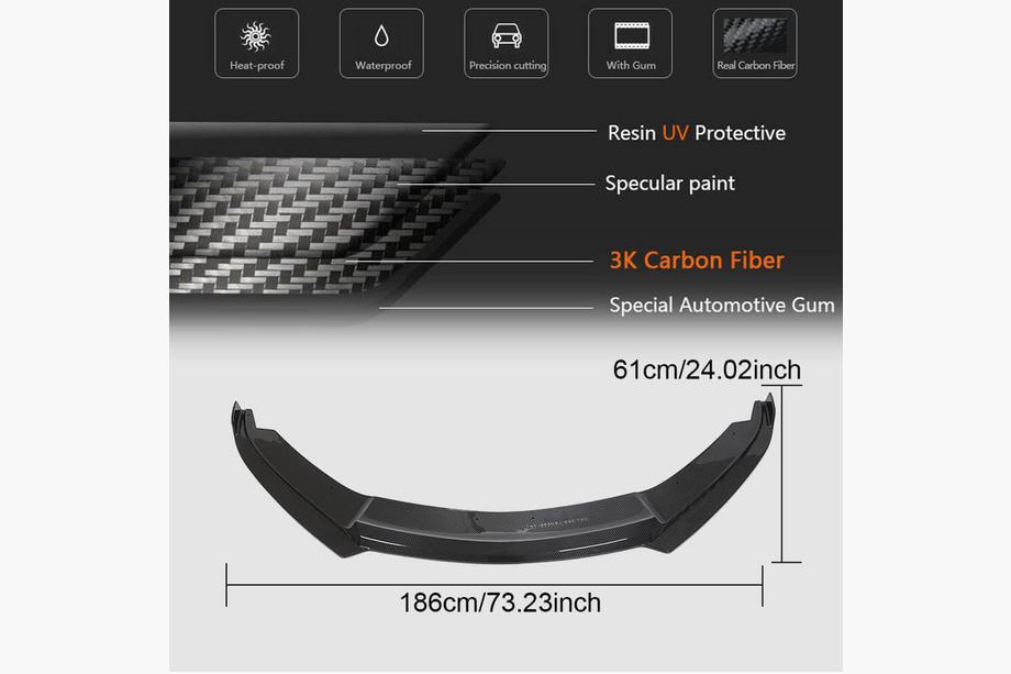 BMW I8 2014–2020 Lip spojler sprednjega odbijača (Karbon) Fotografija 6