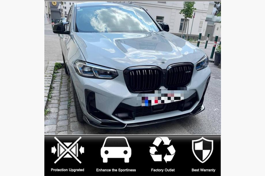 BMW X4 G02 2018– Lip spojler sprednjega odbijača (za F98 2022-2025, karbon) Fotografija 2