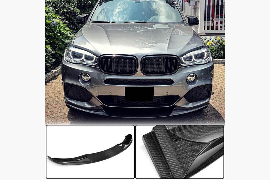BMW X5 F15 2013–2018 Lip dodatek za sprednji odbijač (za M-Sport, karbon) Image