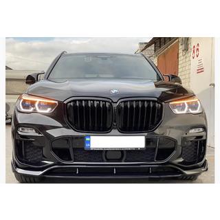 Paradigm V-3 sprednji lip spojler (2018-2022, črna visok sijaj) BMW X5 G05 2019–2026 fotografija 1