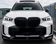 BMW X5 G05 2019–2026 Paradigm V-5 sprednji lip spojler (za M-Sport 2023-, sijaj črna) fotografija 4