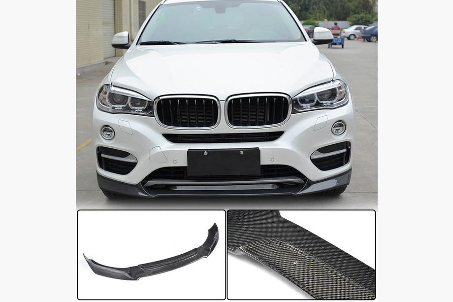 BMW X6 F16 2014–2019 Lip spojler sprednjega odbijača FRP V3 (Base) Image