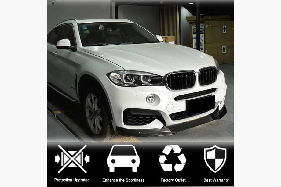BMW X6 F16 2014–2019 Lip dodatek za sprednji odbijač (za M-Sport, karbon) Fotografija 2