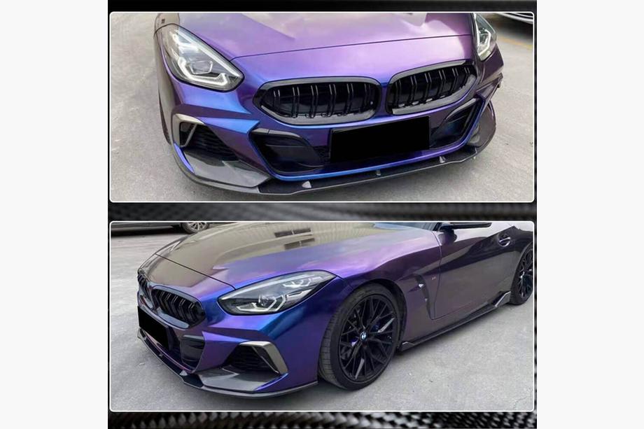 BMW Z4 (G29) 2018– Sprednji lip spojler odbijača Carbon V6 (M-Sport) Fotografija 4