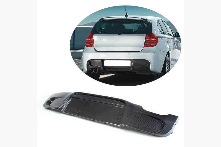 BMW serija 1 E81/E82/E87/E88 2004–2011 Difuzor zadnjega odbijača V1 (za E87 M-Sport, karbon) Image