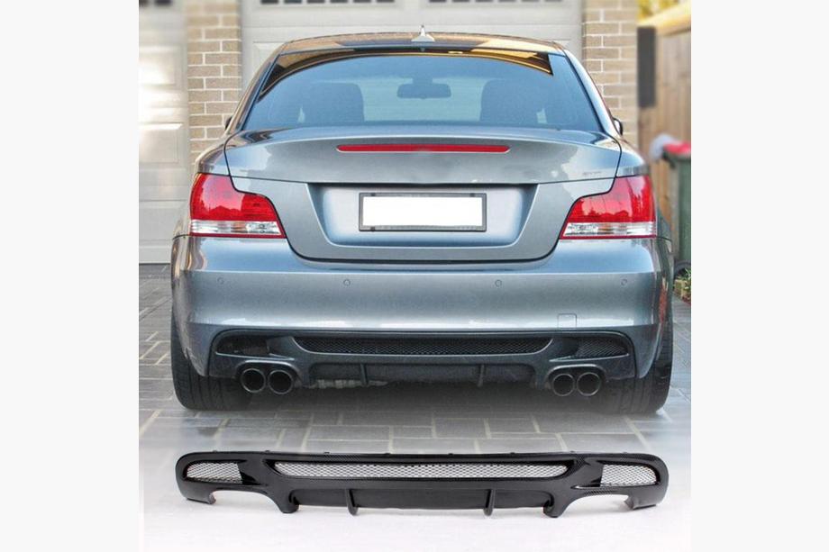 BMW serija 1 E81/E82/E87/E88 2004–2011 Difuzor zadnjega odbijača V1 (za E82/E88 M-Sport, karbon) Fotografija 13