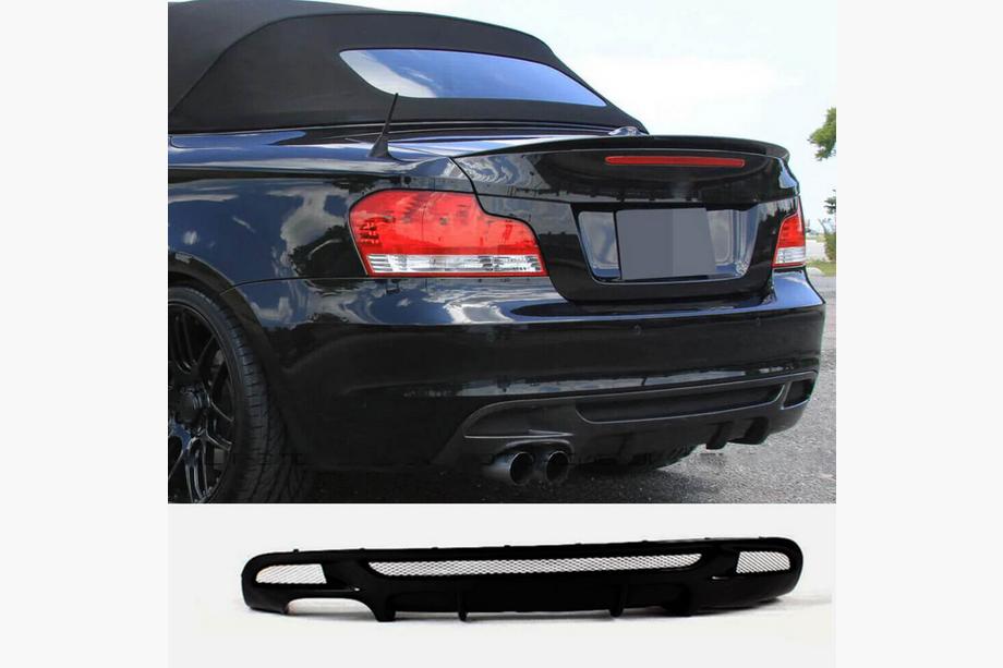 BMW serija 1 E81/E82/E87/E88 2004–2011 Difuzor zadnjega odbijača FRP V3 (za E82/E88 M Sport) Image