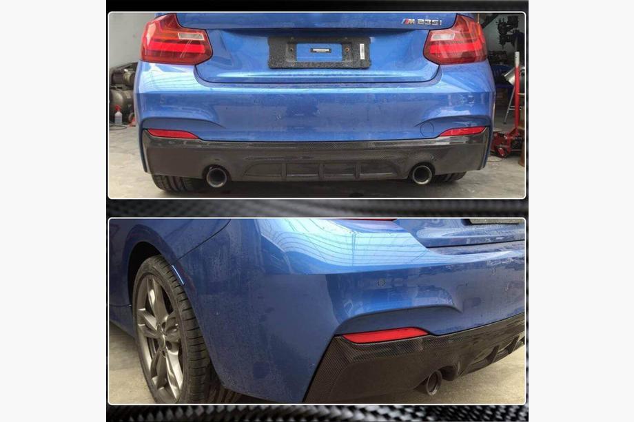 BMW serija 2 F22/F23 2014–2021 Difuzor zadnjega odbijača V1 (za F22/F23 M-Sport, karbon) Fotografija 3