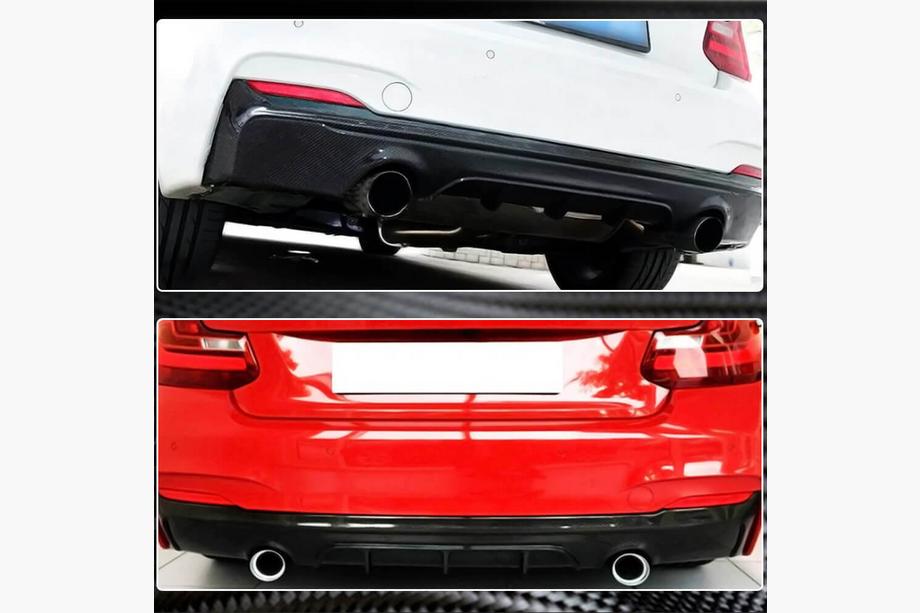 BMW serija 2 F22/F23 2014–2021 Difuzor zadnjega odbijača V1 (za F22/F23 M-Sport, karbon) Fotografija 4