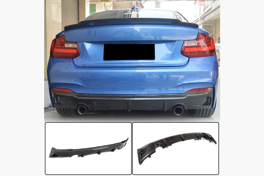 BMW serija 2 F22/F23 2014–2021 Difuzor zadnjega odbijača V3 (za F22/F23 M-Sport, karbon) Image