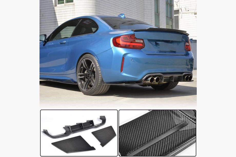 BMW serija 2 F22/F23 2014–2021 Difuzor zadnjega odbijača V3 (za F87 M2/M2C, karbon) Image