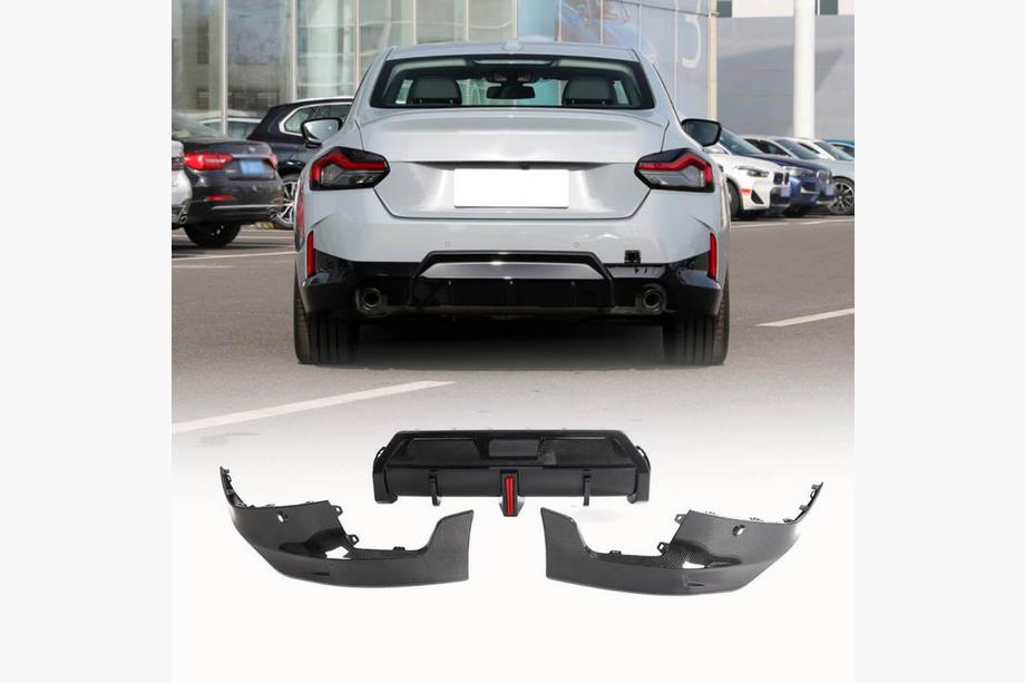 BMW serija 2 G42 2021– Difuzor zadnjega odbijača V1 (za M-Sport, karbon) Image