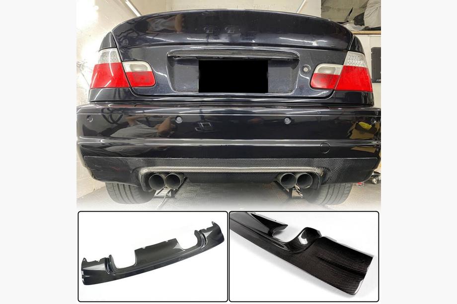 BMW serija 3 E46 1998–2006 Difuzor zadnjega odbijača V1 (za M3, karbon) Image