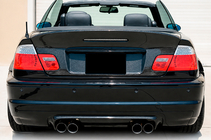 BMW serija 3 E46 1998–2006 Difuzor zadnjega odbijača V2 (za M3, karbon) fotografija 1
