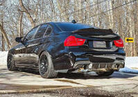 BMW serija 3 E90/E91 2005–2011 Difuzor zadnjega odbijača V1 (za E90 M-Sport, karbon) fotografija 2