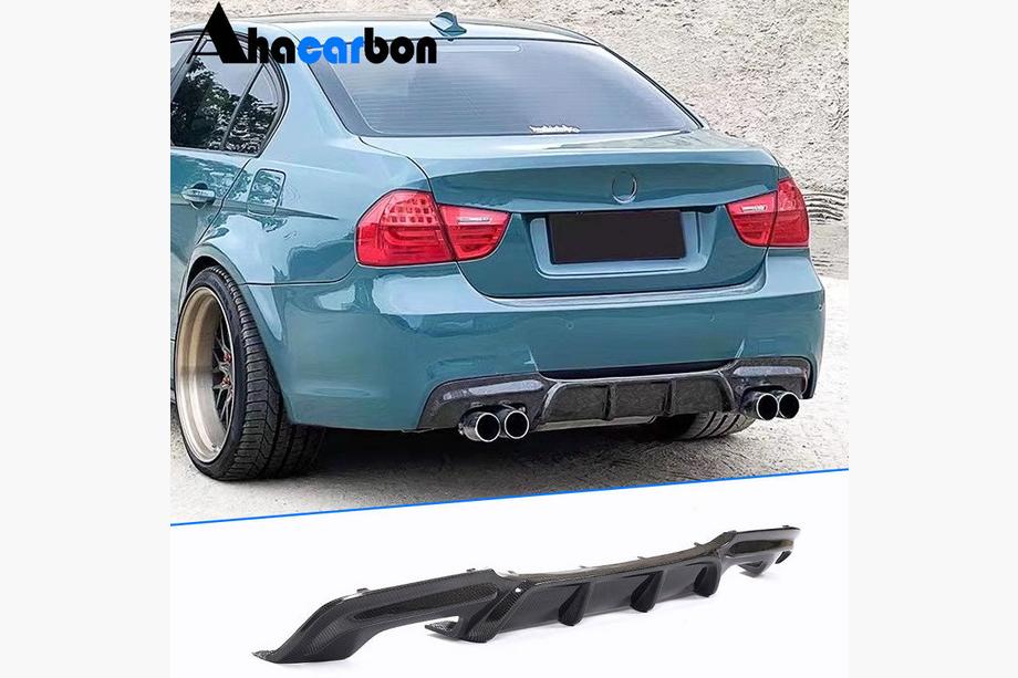 BMW serija 3 E90/E91 2005–2011 Difuzor zadnjega odbijača (za E90 M-Sport, karbon) Fotografija 1