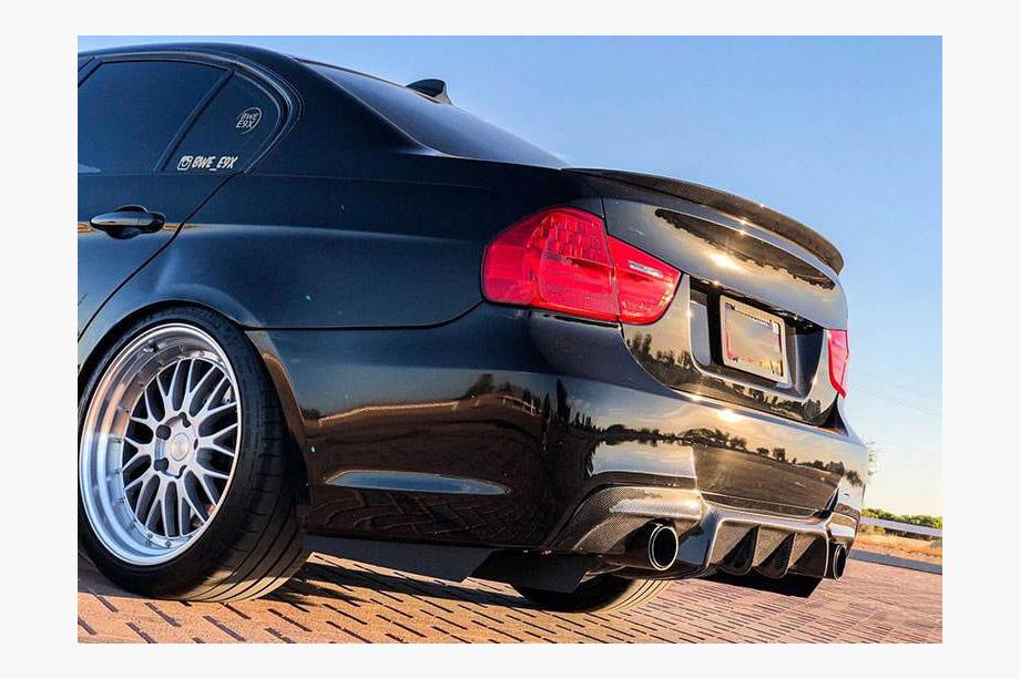 BMW serija 3 E90/E91 2005–2011 Difuzor zadnjega odbijača (za E90 M-Sport, karbon) Fotografija 4