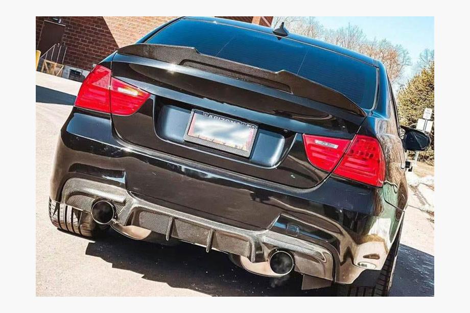 BMW serija 3 E90/E91 2005–2011 Difuzor zadnjega odbijača (za E90 M-Sport, karbon) Fotografija 7