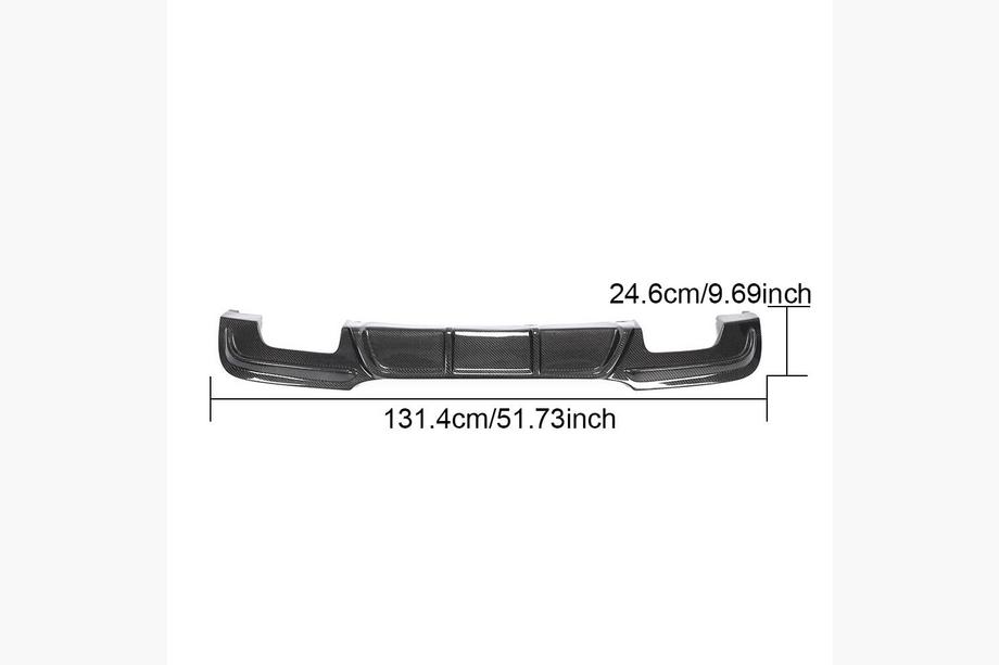 BMW serija 3 E90/E91 2005–2011 Difuzor zadnjega odbijača (za E90 M-Sport, karbon) Fotografija 12