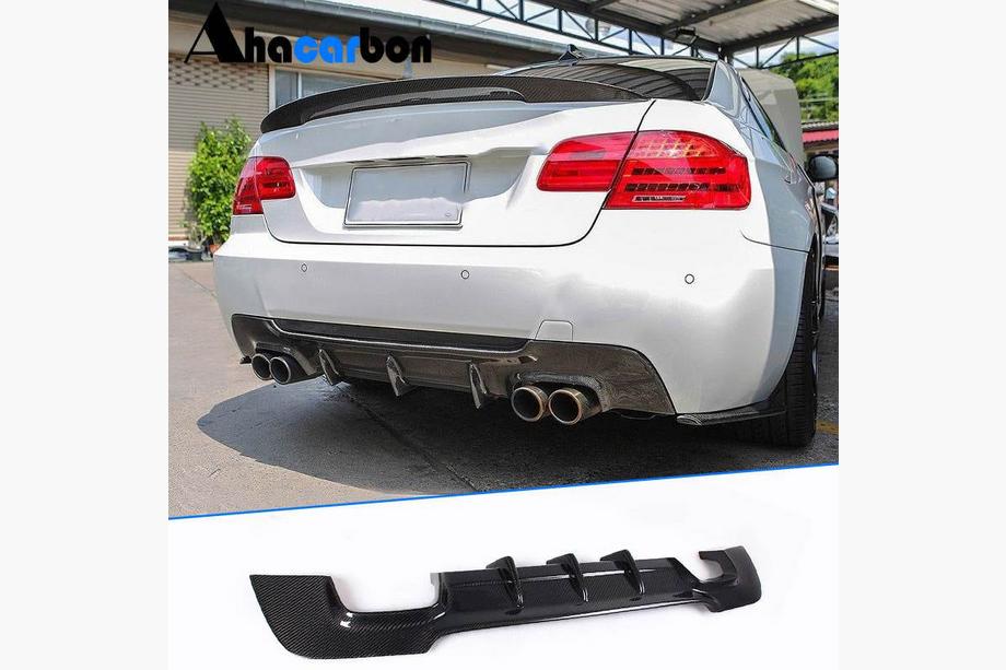 BMW serija 3 E92/E93 2006–2013 Difuzor zadnjega odbijača V1 (za M-Sport, karbon) Fotografija 1