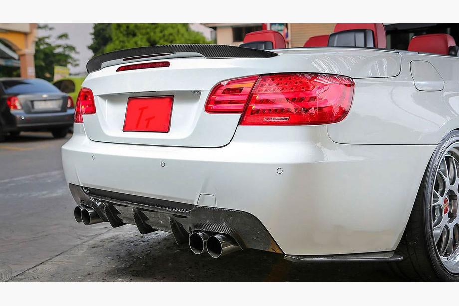 BMW serija 3 E92/E93 2006–2013 Difuzor zadnjega odbijača V1 (za M-Sport, karbon) Fotografija 4