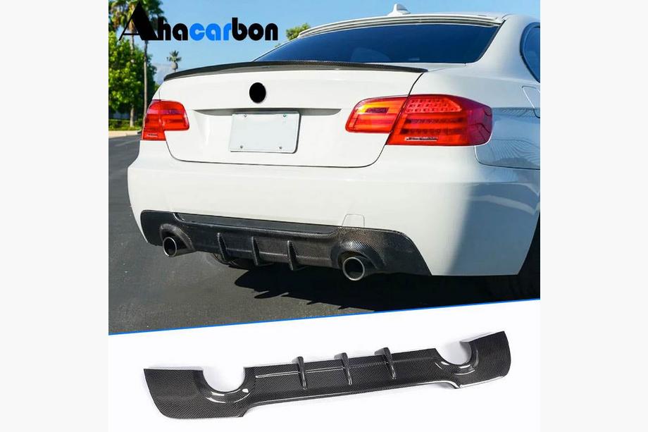BMW serija 3 E92/E93 2006–2013 Difuzor zadnjega odbijača V2 (za M-Sport, karbon) Image