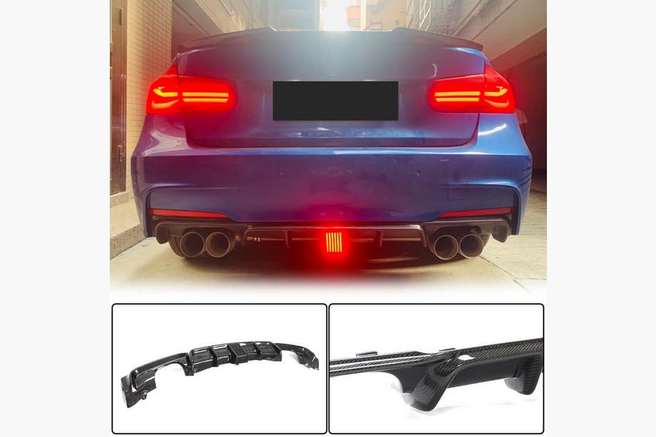 BMW serija 3 F30/F31 2012–2019 Difuzor zadnjega odbijača Carbon V9 (za M-Sport) Image