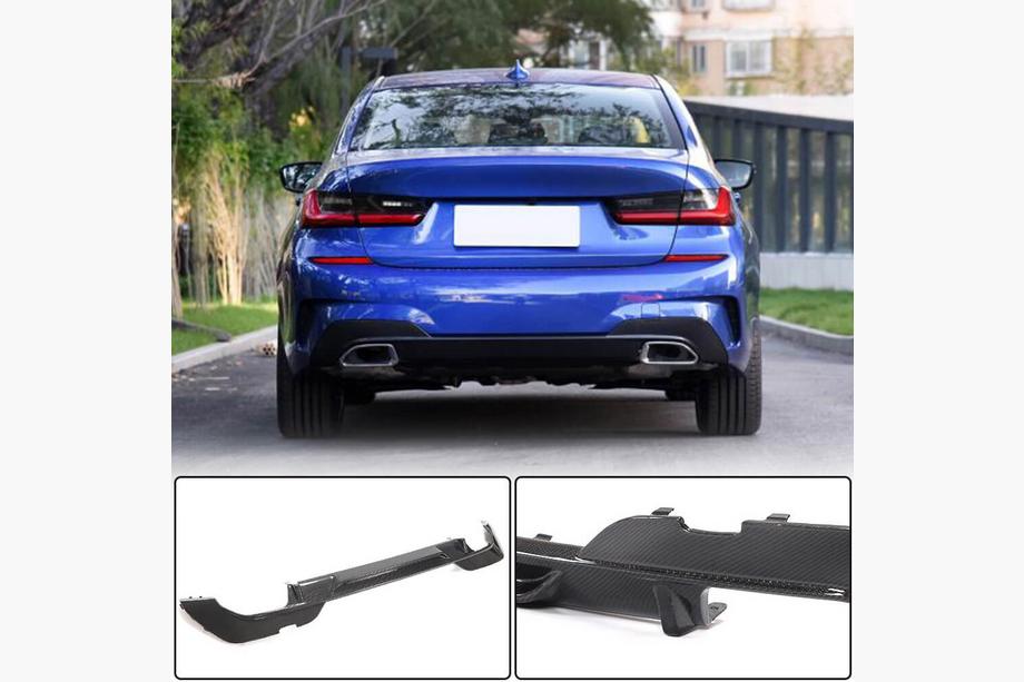 BMW serija 3 G20/G21 2018– Difuzor zadnjega odbijača V1 (za M-Sport 2018-2022, Karbon) Image