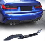 BMW serija 3 G20/G21 2018– Difuzor zadnjega odbijača V7 (za M-Sport 2018-2022, karbon) fotografija 6