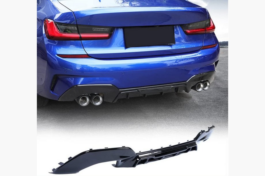 BMW serija 3 G20/G21 2018– Difuzor zadnjega odbijača FRP V2 (2022+, M-Sport) Image