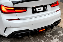 BMW serija 3 G20/G21 2018– Difuzor zadnjega odbijača V6 (za M-Sport 2018-2022, karbon) fotografija 1