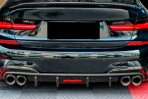 BMW serija 3 G20/G21 2018– Difuzor zadnjega odbijača V6 (za M-Sport 2018-2022, karbon) fotografija 3