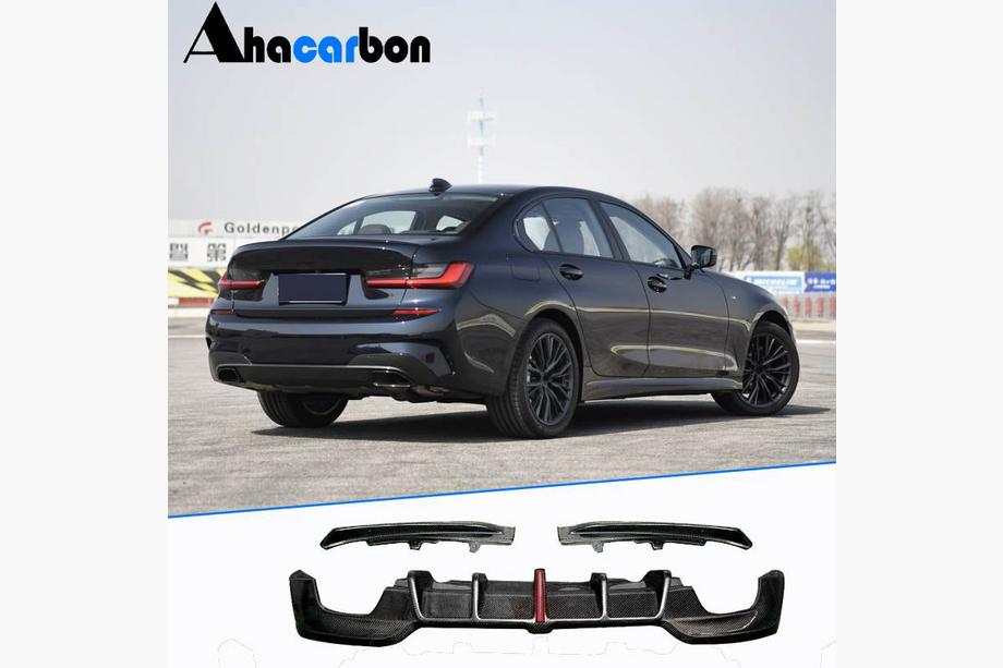 BMW serija 3 G20/G21 2018– Difuzor zadnjega odbijača V3 (za M-Sport 2018-2022, karbon) Image