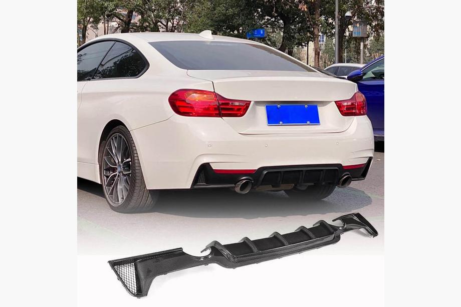 BMW serija 4 F32/F33/F36 2012–2020 Difuzor zadnjega odbijača FRP V6 (M-Sport) Fotografija 2