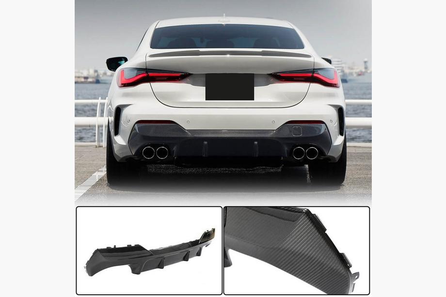 BMW serija 4 G22/23/26 2020– Difuzor zadnjega odbijača V2 (za G22/G23 M-Sport, karbon) Image