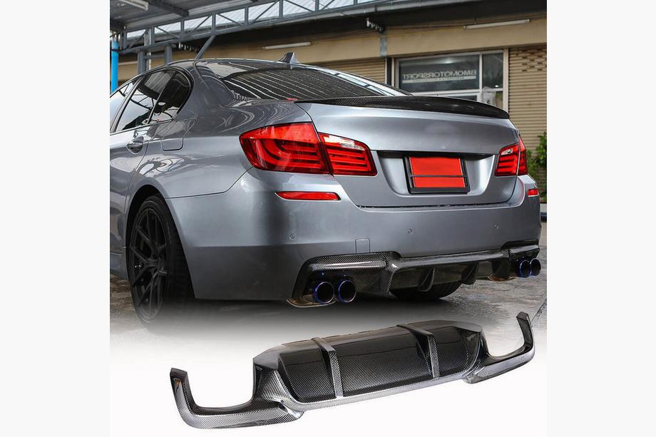 BMW serija 5 F10/F11 2010–2016 Difuzor zadnjega odbijača Carbon V2 (M-Sport) Image