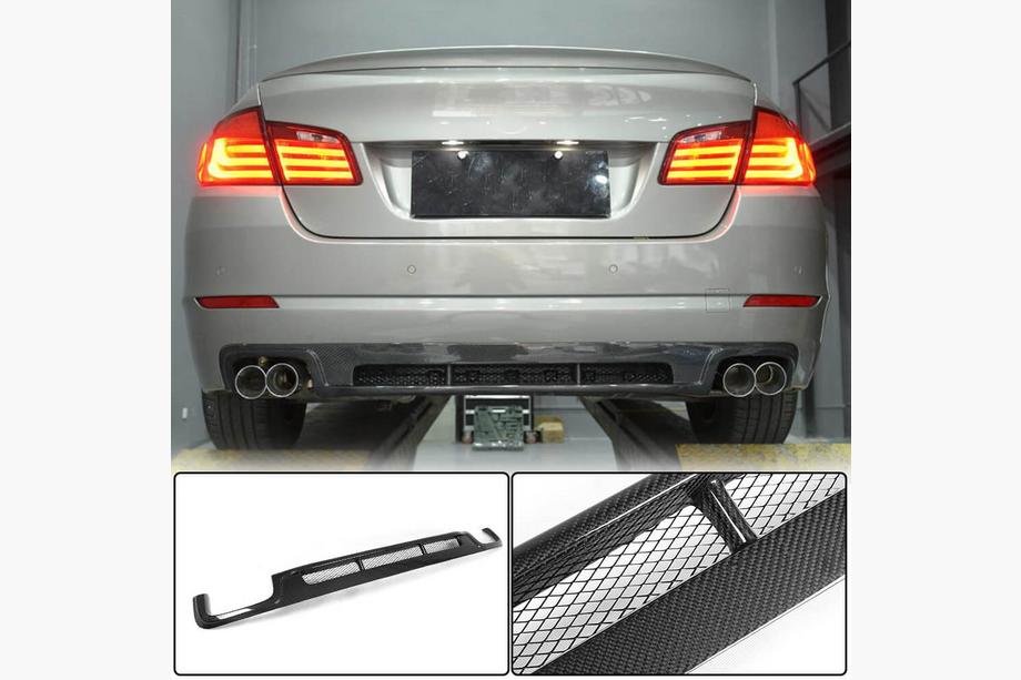 BMW serija 5 F10/F11 2010–2016 Difuzor zadnjega odbijača (za F10 Base 2010-2013, karbon) Image