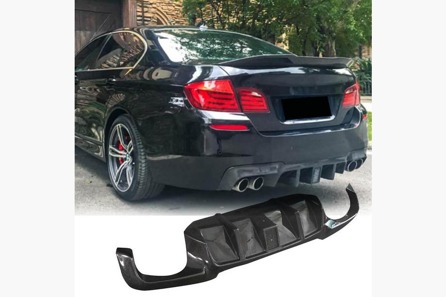 BMW serija 5 F10/F11 2010–2016 Difuzor zadnjega odbijača V2 (za F10 M-Sport, karbon) Image