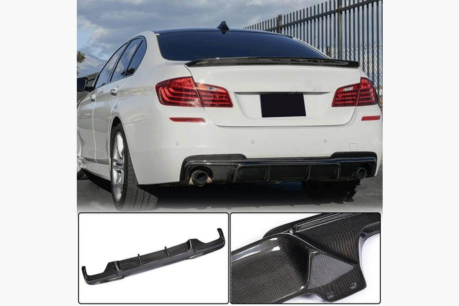 BMW serija 5 F10/F11 2010–2016 Difuzor zadnjega odbijača Carbon V5 (M-Sport) Fotografija 1