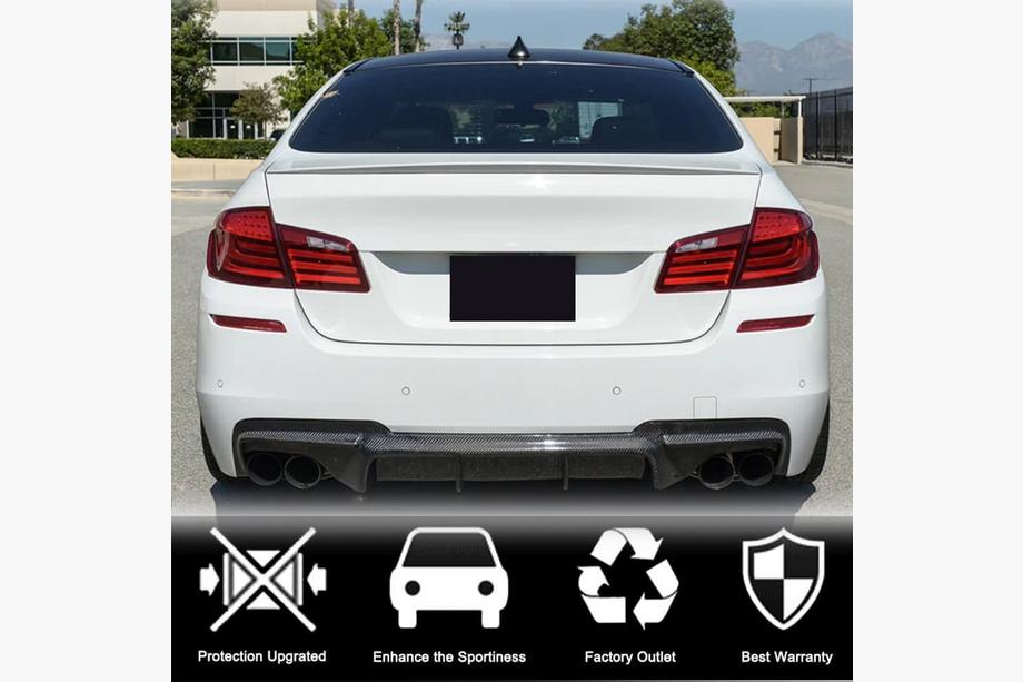 BMW serija 5 F10/F11 2010–2016 Difuzor zadnjega odbijača Carbon V5 (M-Sport) Fotografija 2